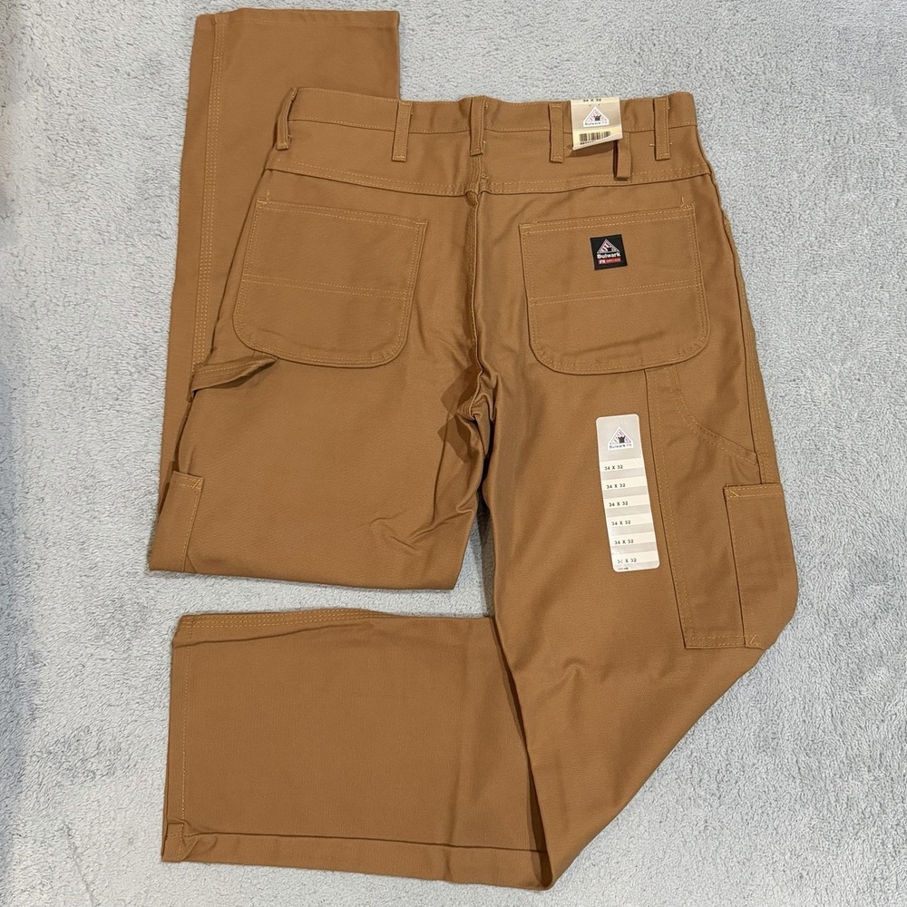 Bulwark FR 34x33 Canvas Carpenter Pants Westex UltraSoft Flame Resistant *READ